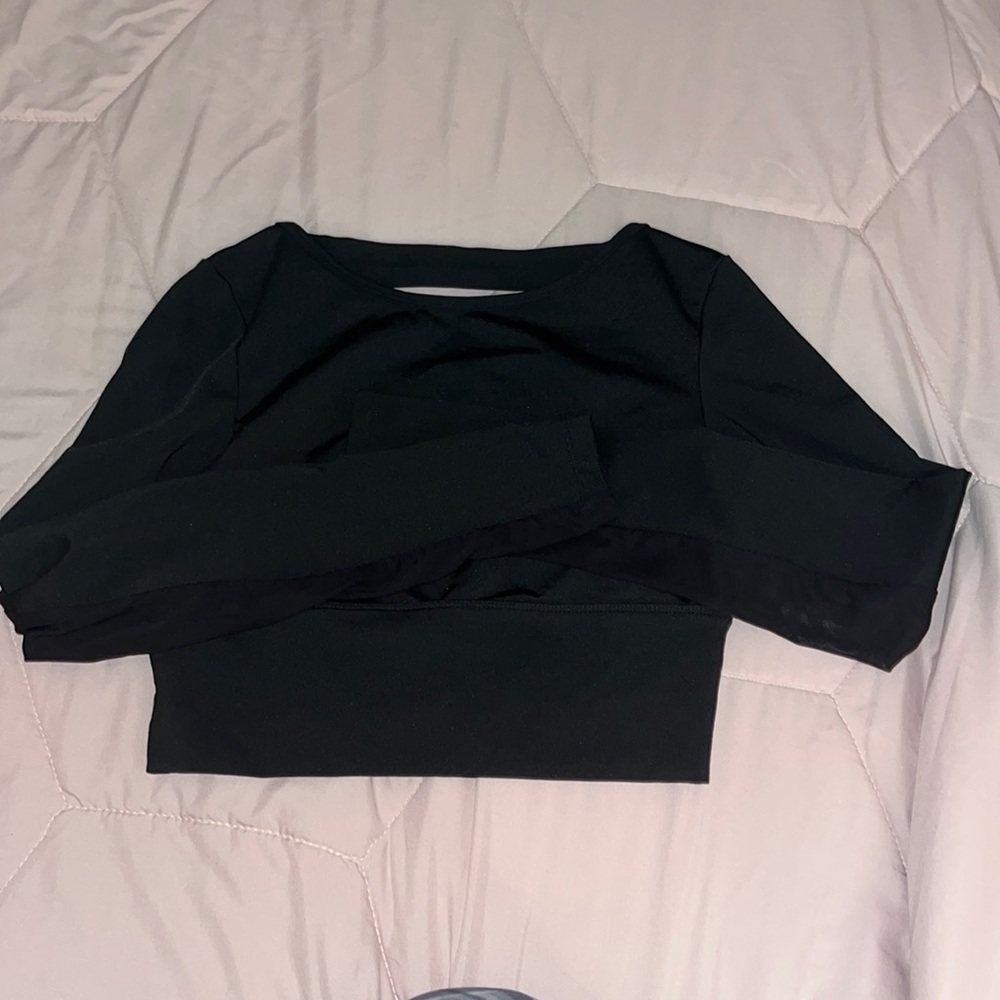 SHEIN Open Back Workout Top